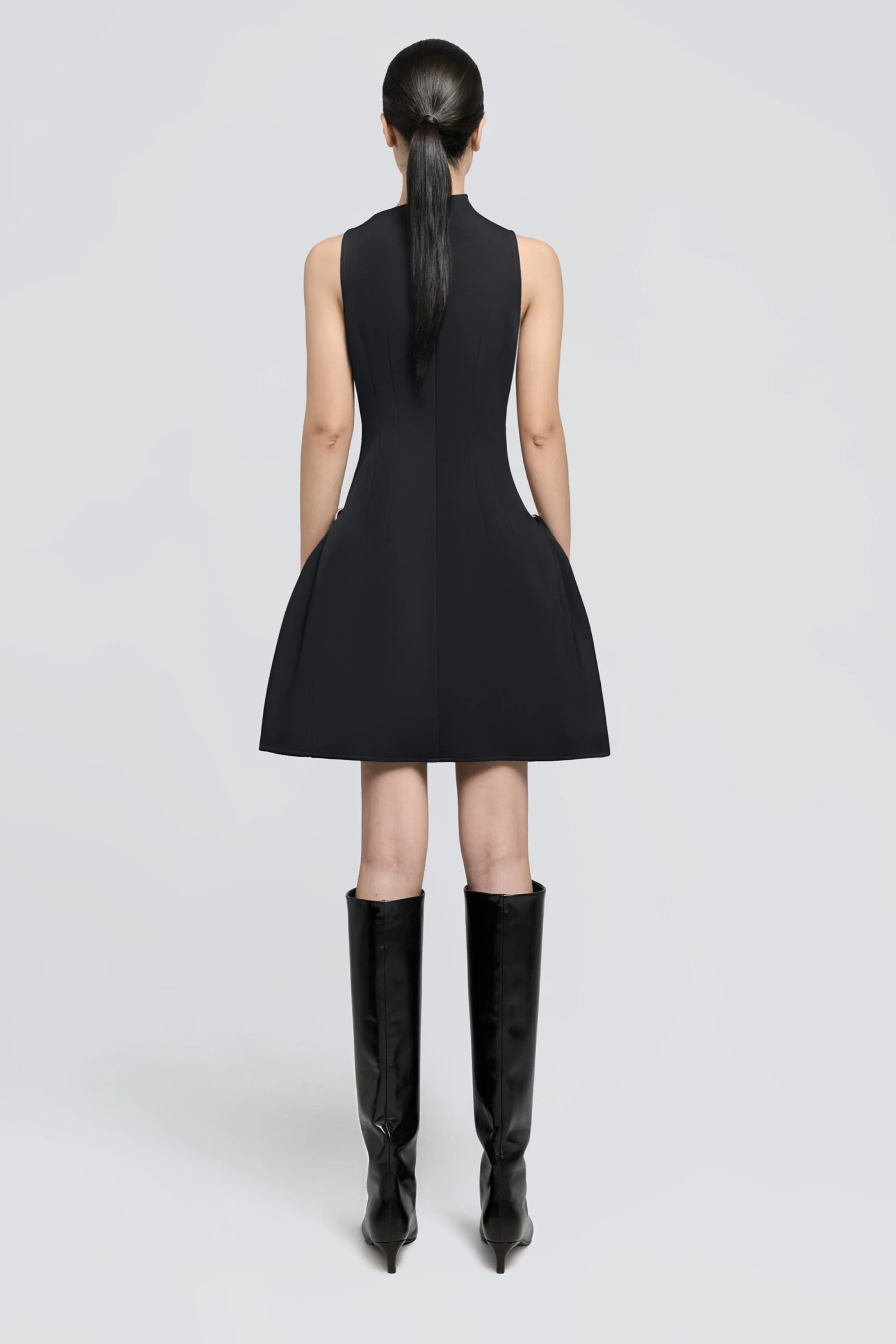 Diana Black Draped Dress