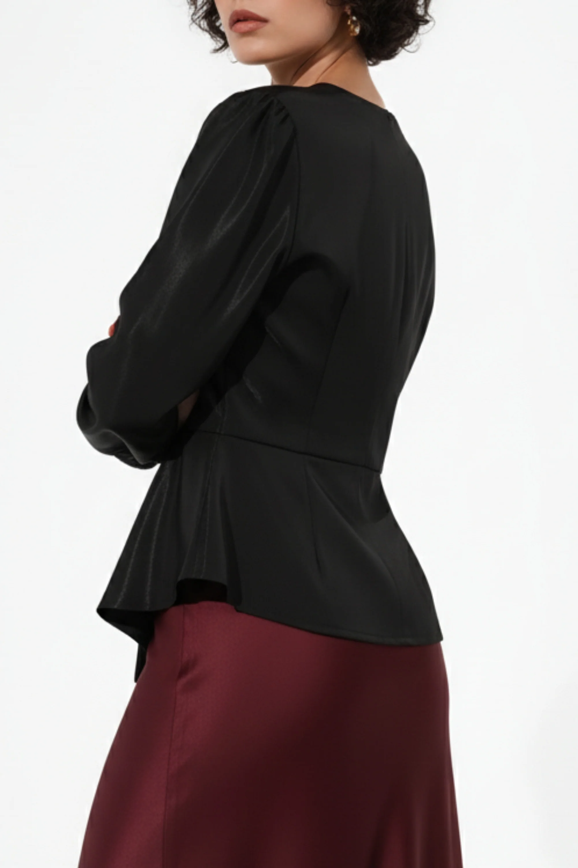 Nicole Black Jacket  Top