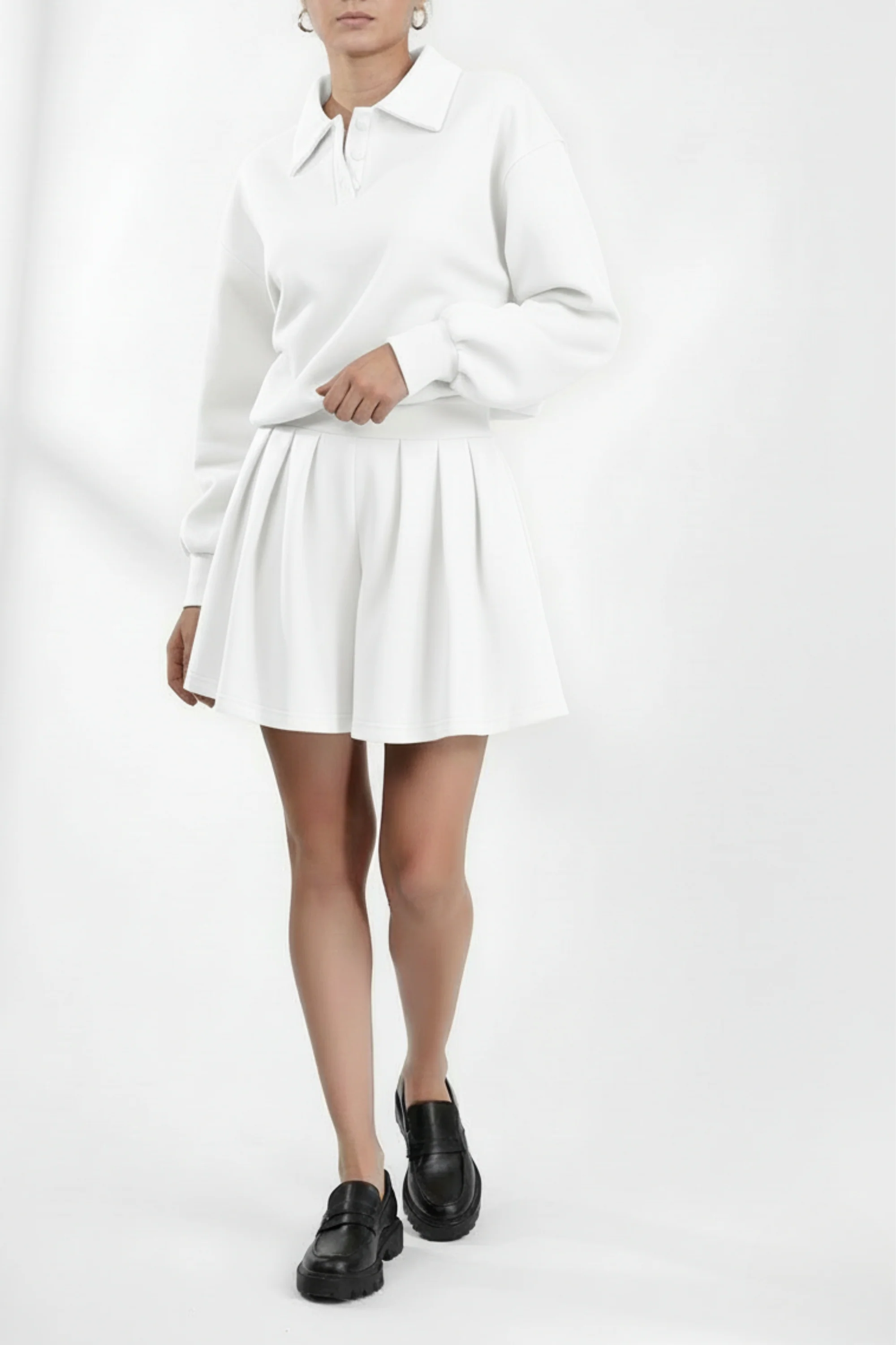 Ecru Bermuda Co-ord Set