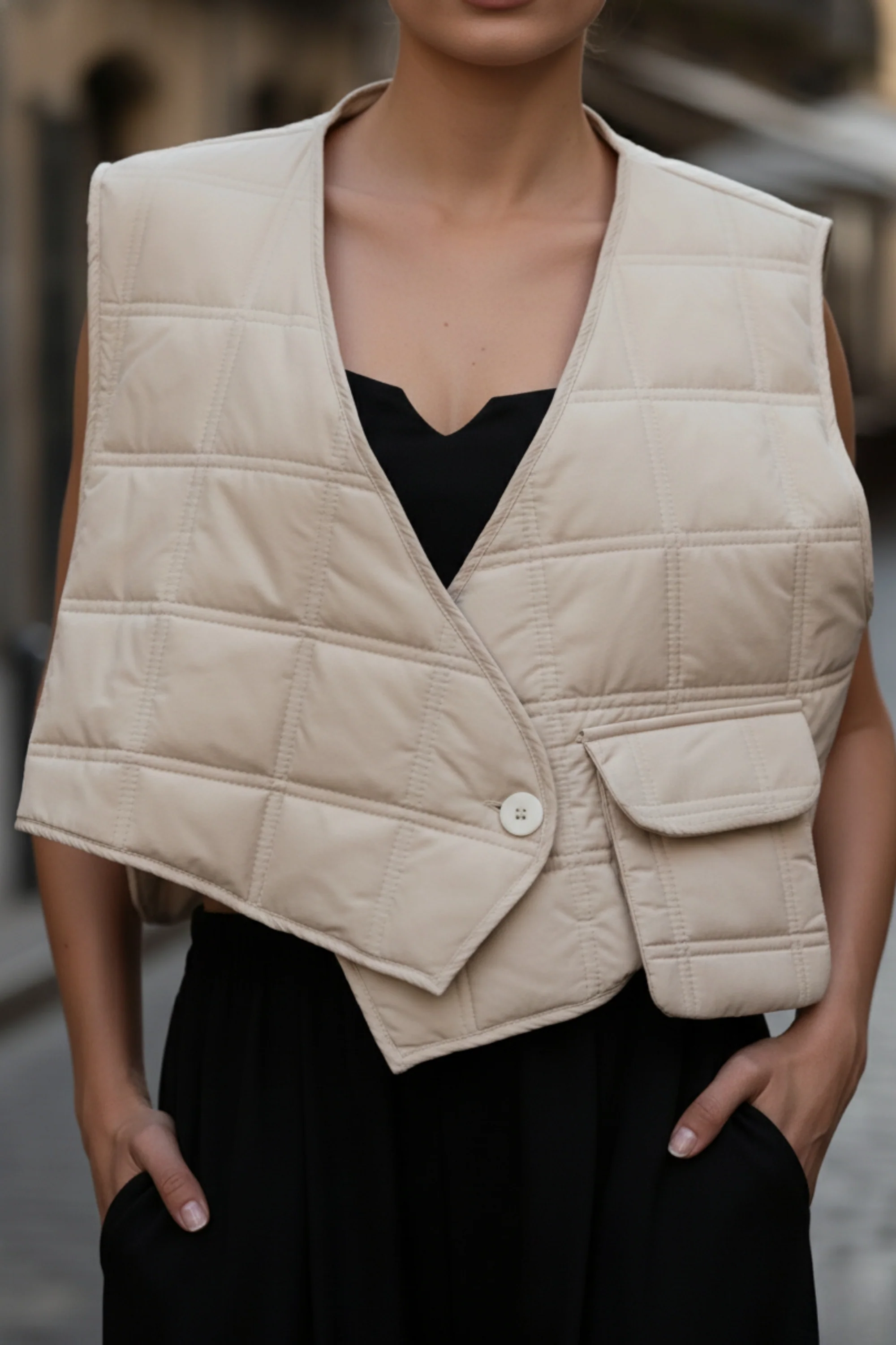Frosted Quilted Vest