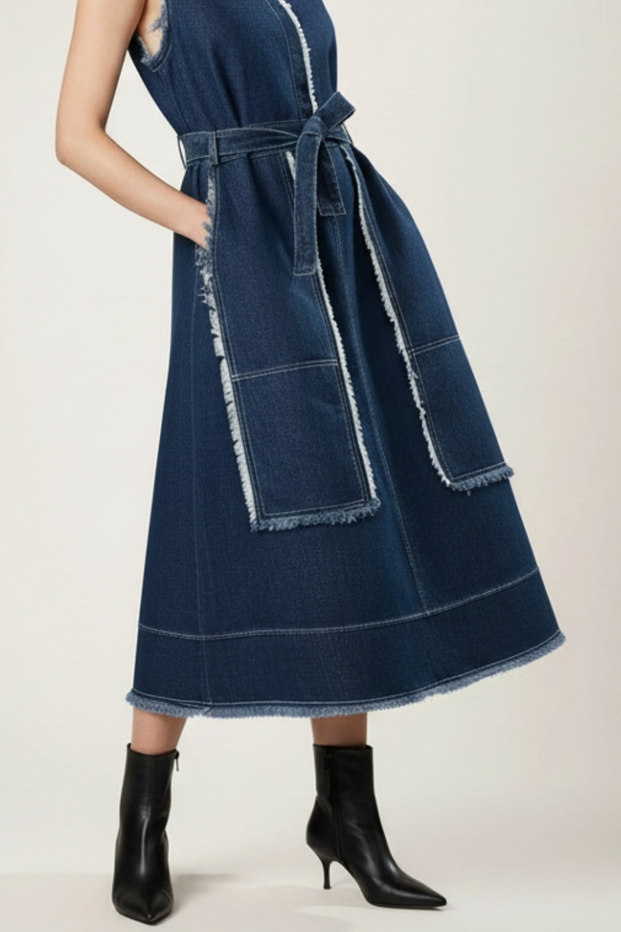 Edge Blue Denim Dress