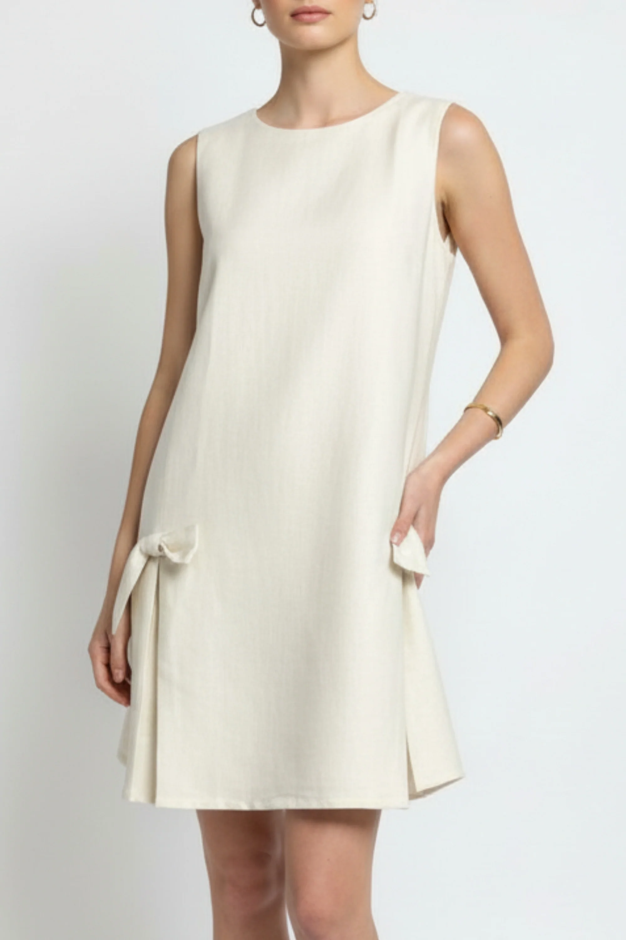 Tiana Ivory Bow Dress