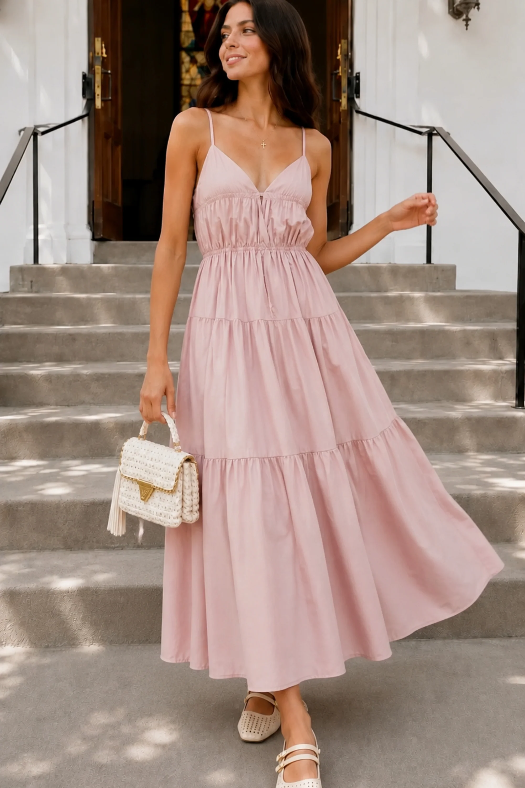 Strawberry Tiered Dress